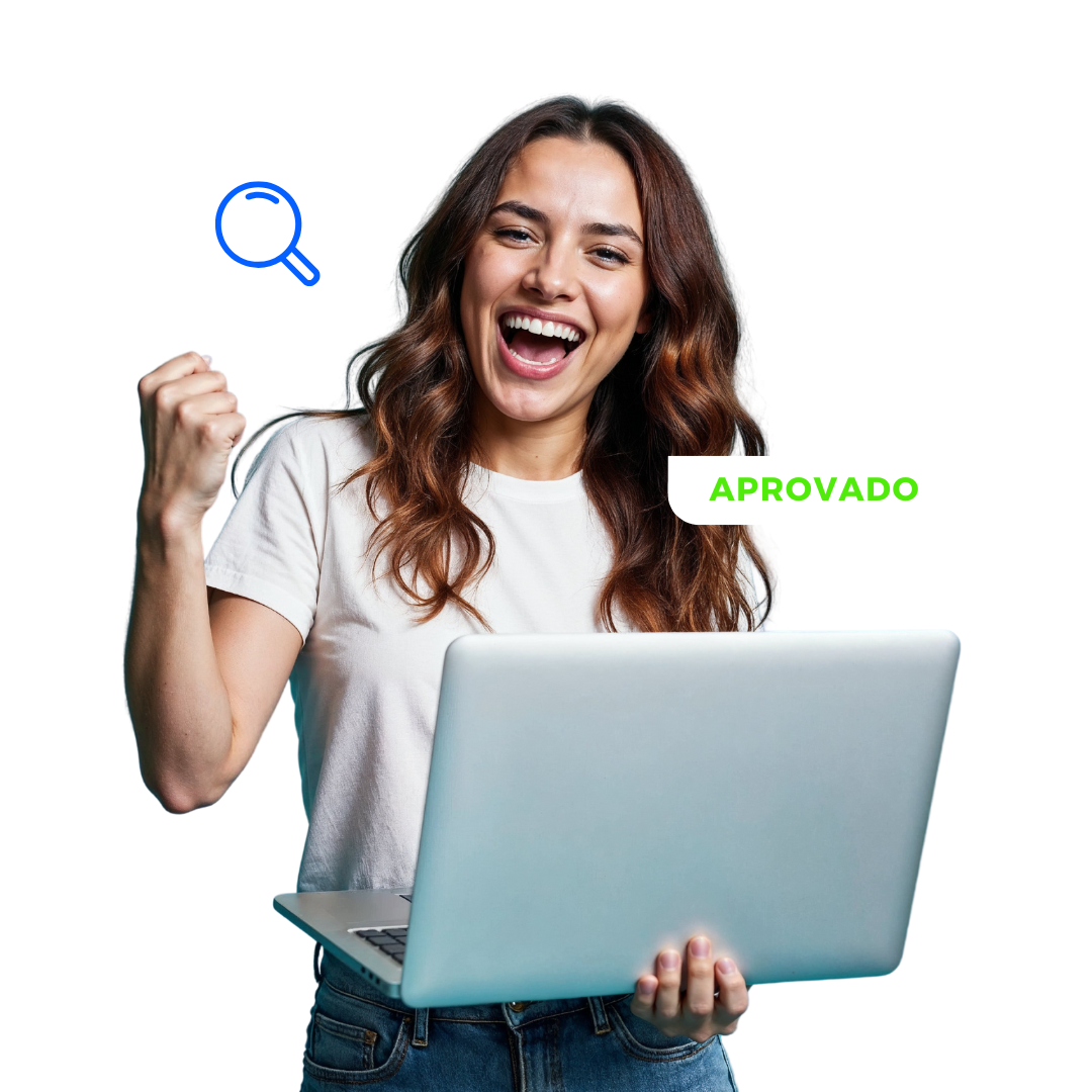 Mulher com computador